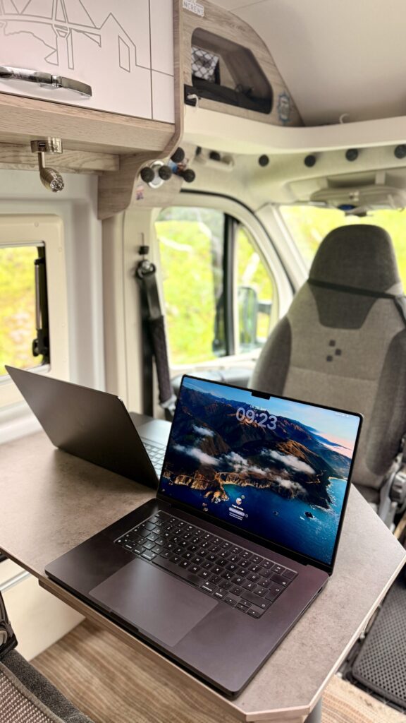 Laptops im Camper